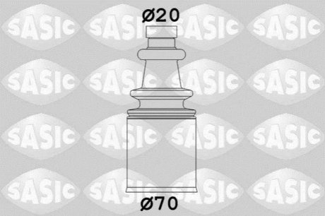 Ремонтний комплект пильника шруса з елементами монтажу SASIC 2873693