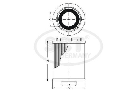 Фильтр масляный AUDI A6 (4F/C6) 2.8 FSI V6 (06-) SCT SCT GERMANY SH 4041 L