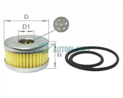 Фільтр редуктора ГБО (з внутрішньою металевою сіткою) SHAFER LPG1 (фото 1)
