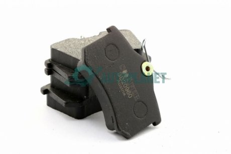 Колодки задние VW Caddy III 04-, Peugeot 308, 07-, Citroen C4, 04-, (87.1x52.8x17.2) SHAFER SB20960