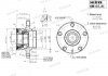 Маточина задня VW Polo, Fabia, A2, 98-05, ABS+, монт. ккт.+ SHAFER SH157.31K (фото 2)