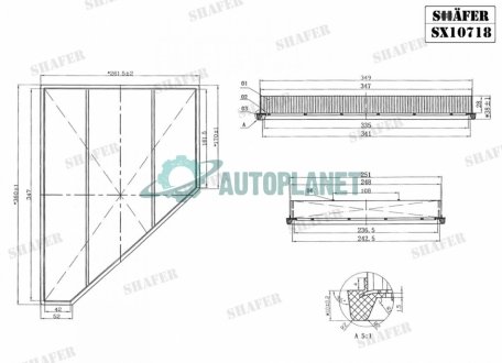 Фільтр повітряний Buick Enclave, Cadillac XT5, XT6, Chevrolet Blazer, Traverse, GMC Acadia (17-) (USA) SHAFER SX10718