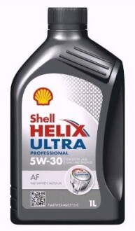 1л Helix Ultra Professional AF 5W-30 масло API SL, ACEA A5/В5 Ford WSS-M2C913-C/WSS-M2C913-D, Jaguar Land Rover STJLR.03.5003 SHELL 550046288