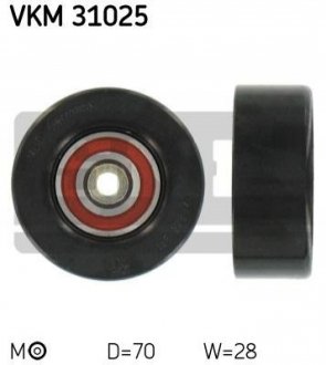 Натяжний ролик, поліклінового ременя (Вир-во) SKF VKM 31025 (фото 1)