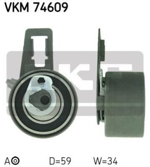 Ролик модуля натягувача ременя SKF VKM 74609