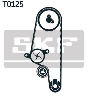 К-кт ГРМ (ремінь + ролик натягу+болт) VW Polo,Seat 97- SKF VKMA 01107