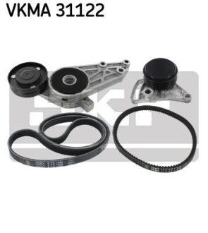 Роликовий модуль натягувача ременя (ролик, ремінь) SKF VKMA 31122 (фото 1)