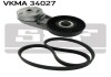 SKF OPEL К-т поліклинового ременя Astra G, Vectra C/B  00- VKMA 34027