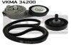 FORD К-т ГРМ (ремінь + 2 ролика) C-Max 1,8TDCi 06-, S-Max, Galaxy. SKF VKMA 34200 (фото 1)