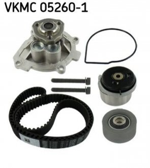Комплект ГРМ, пас+ролик+помпа SKF VKMC05260-1 (фото 1)