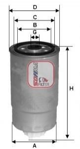 Фильтр топливный SOFIMA S1528NR (фото 1)