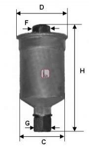 Фільтр паливний SOFIMA S1659B