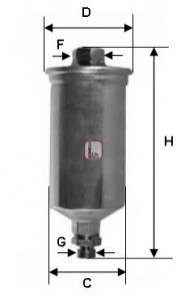 Фільтр паливний SOFIMA S1661B