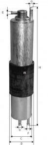 Фильтр топливный BMW 3 (E46) 98-04 (N46/M54) SOFIMA S 1847 B (фото 1)