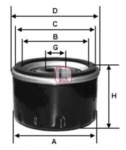 Фільтр масляний Case IH/Class/New Holland/Steyr (OE line) SOFIMA S 3480 R