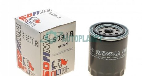 Фільтр масляний Nissan Primera/Almera/Sunny 1.3-3.0i 70-07 SOFIMA S 3801 R (фото 1)