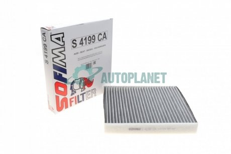 Фильтр салона Skoda Fabia/Roomster/VW Polo 99-10 (угольный) SOFIMA S 4199 CA