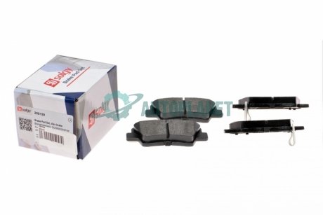 Колодки гальмівні (задні) Hyundai Elantra/Sonata/Tucson/i40 04- Solgy 209159