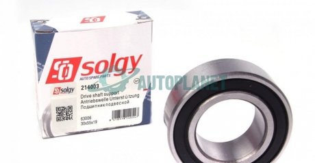 Подшипник подвесной полуоси Fiat Doblo (30x55x19) Solgy 214003