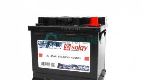 Стартерна батарея (акумулятор) Solgy 406001