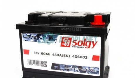 Стартерна батарея (акумулятор) Solgy 406002