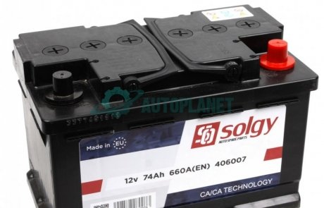 Стартерна батарея (акумулятор) Solgy 406007