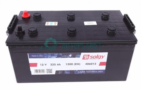 Аккумуляторная батарея 225Ah/1200A (518x273x240/+L) Solgy 406015