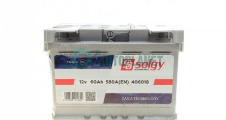 Стартерна батарея (акумулятор) Solgy 406018 (фото 1)