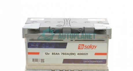Стартерна батарея (акумулятор) Solgy 406021