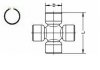 Крестовина приводного вала GKN 27x61,9 HYUNDAI SPIDAN U080 (фото 2)