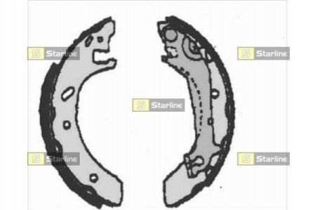 Тормозные колодки барабанные STARLINE BC 07140