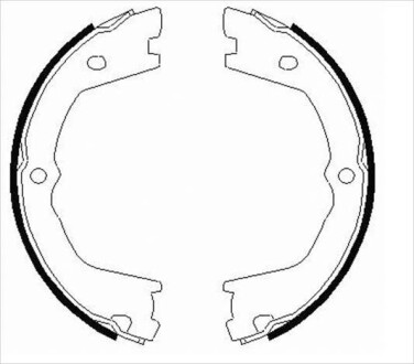 Тормозные колодки барабанные STARLINE BC 09080