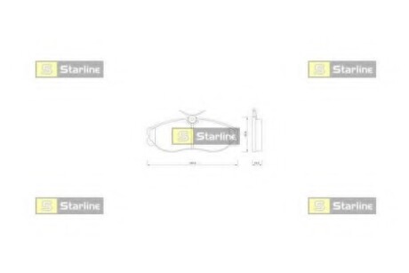 Гальмівні колодки дискові STARLINE BD S257