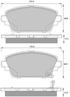 Гальмівні колодки дискові STARLINE BD S394