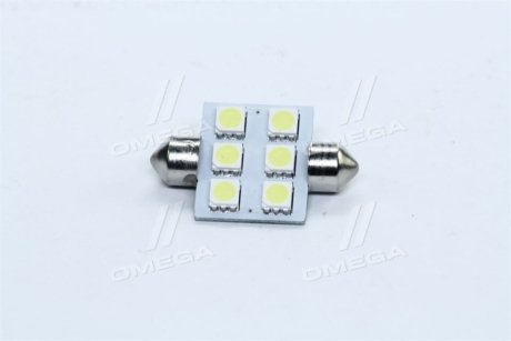 Лампа LED Софітні C5W 24V T11x36-S8.5 (6 SMD size5050) <> TEMPEST Tmp-11T11-24V