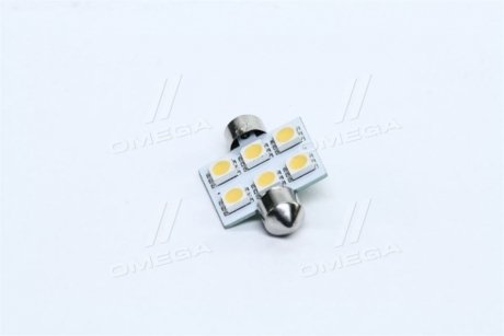 Лампа LED Софитные C5W 24V T11x36-S8.5 (6 SMD size5050) WARM WHITE <> TEMPEST Tmp-12T11-24V (фото 1)