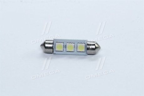 Лампа LED софитная C5W 24V T11x39-S8.5 (3 SMD size5050) WHITE <> TEMPEST Tmp-13T11-24V