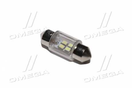 Лампа LED софитная C5W 12V T11x31-S8.5 (4 SMD size3528) WHITE <> TEMPEST Tmp17T11(4SMD)-12V