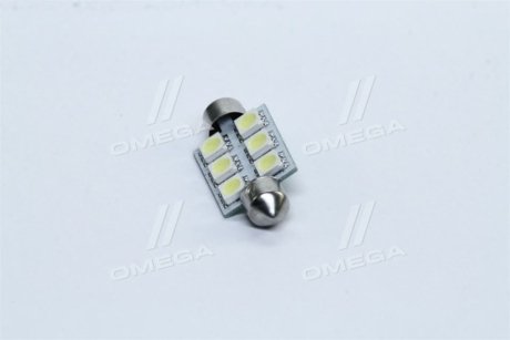 Лампа LED софитная C5W 12V T11x39-S8.5 (6SMD,size 5050) WHITE <> TEMPEST Tmp-25T11-12V