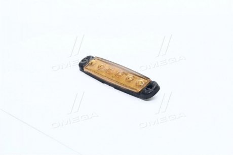 Фонарь габаритный 12/24V LED желтый (6 диодов, 1ряд) TEMPEST TP09-09-117