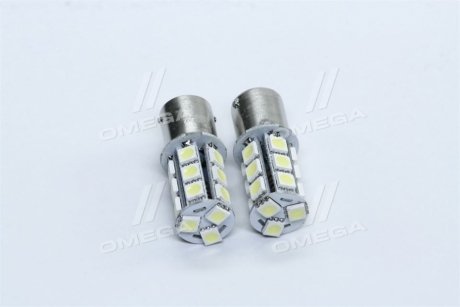 Лампа LED покажчиків поворотів і стоп-сигналів (18SMD) BA15S 12V WHITE 2шт. блістер <> TEMPEST TP-202S25-12V