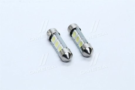 Лампа LED Софитные C5W 24V T11x36-S8.5 (3 SMD size5050) 2шт. блистер <> TEMPEST TP-210T11-24V