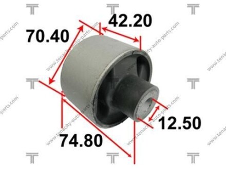 Сайлентблок рычага mitsubishi lancer 1.6 93- TENACITY AAMMI1003