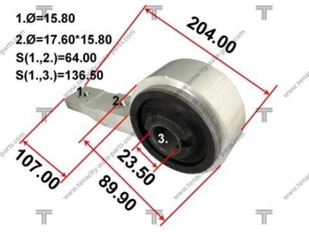 Сайлентблок рычага nissan teana 03-08 TENACITY AAMNI1032