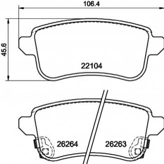 Тормозные колодки (задние) Renault Captur/Zoe 20- (TRW) TEXTAR 2210401 (фото 1)