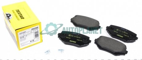Колодки гальмівні (передні) Suzuki Grand Vitara 2.0-2.7 HDI/TD 98-05 (Sumitomo) TEXTAR 2331401 (фото 1)