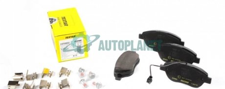 Колодки тормозные (передние) Fiat Doblo 01-/Opel Combo 1.3-2.0CDTI 12- (Bosch) Q+/(с датчиком) TEXTAR 2370802 (фото 1)