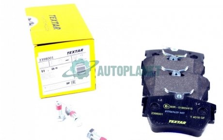 Колодки гальмівні (задні) Renault Trafic/Opel Vivaro 01- (Lucas) Q+ TEXTAR 2398001
