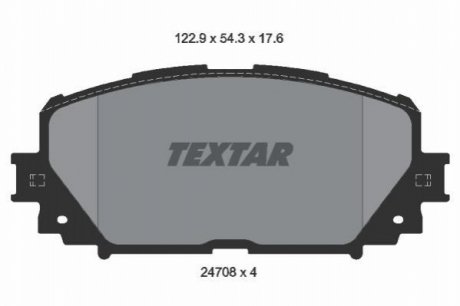 Тормозные колодки дисковые TEXTAR 2470801