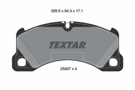 Колодки дискового гальма TEXTAR 2500703